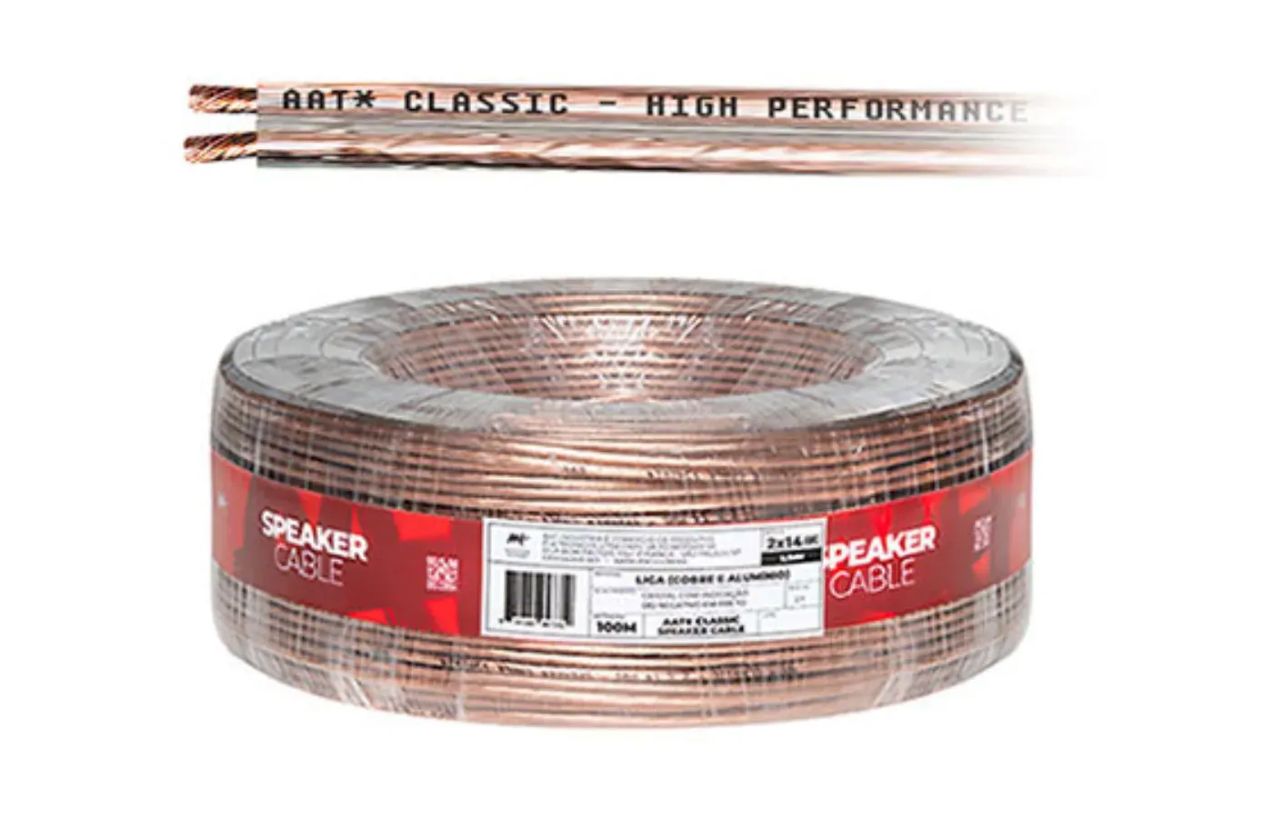 AAT Classic Speaker Cable Cabo para Caixas em composição visual do catálogo MyConcert de áudio e automação