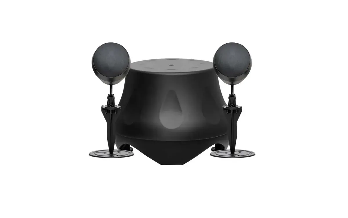 AAT Kit Garden 2.1 Preto em composição visual do catálogo MyConcert de áudio e automação