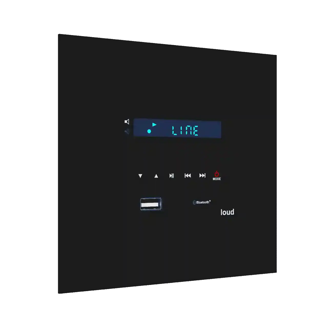 Amplificador Estéreo Loud Áudio LAC NV 1 BT em composição visual do catálogo MyConcert de áudio e automação