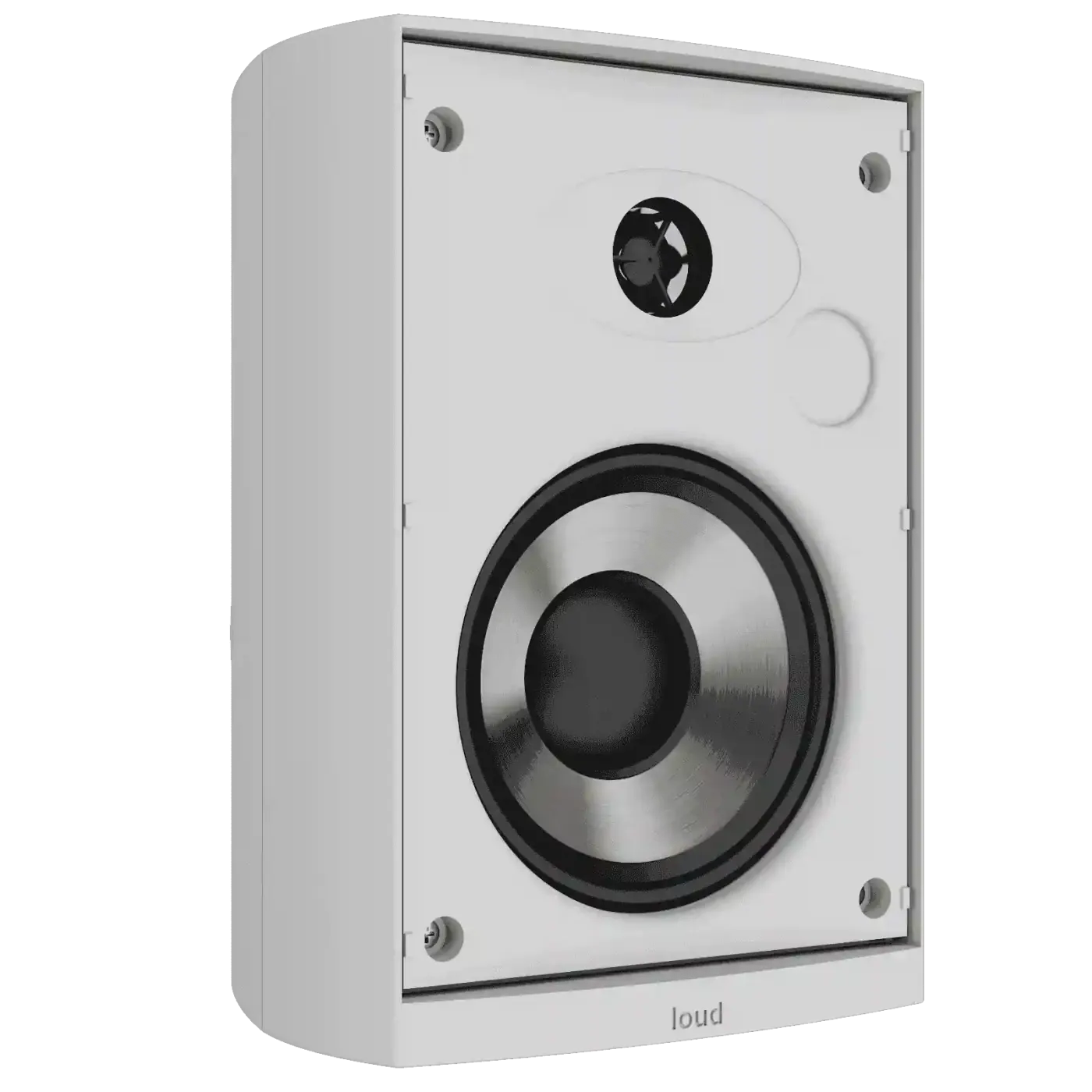 Caixas de Som Loud Áudio LB5 80 Sobrepor em composição visual do catálogo MyConcert de áudio e automação