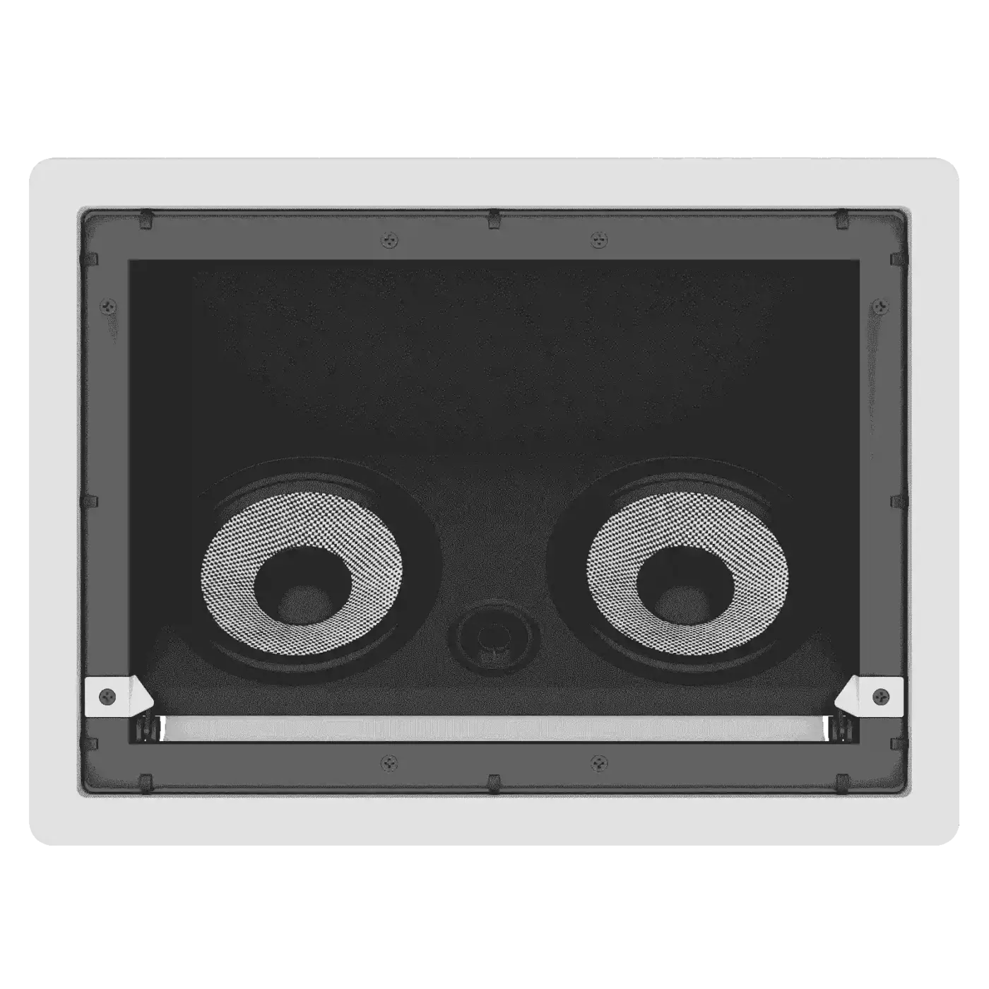 Caixas de Som Loud Áudio LHT 100 Retangular Ângulo em composição visual do catálogo MyConcert de áudio e automação