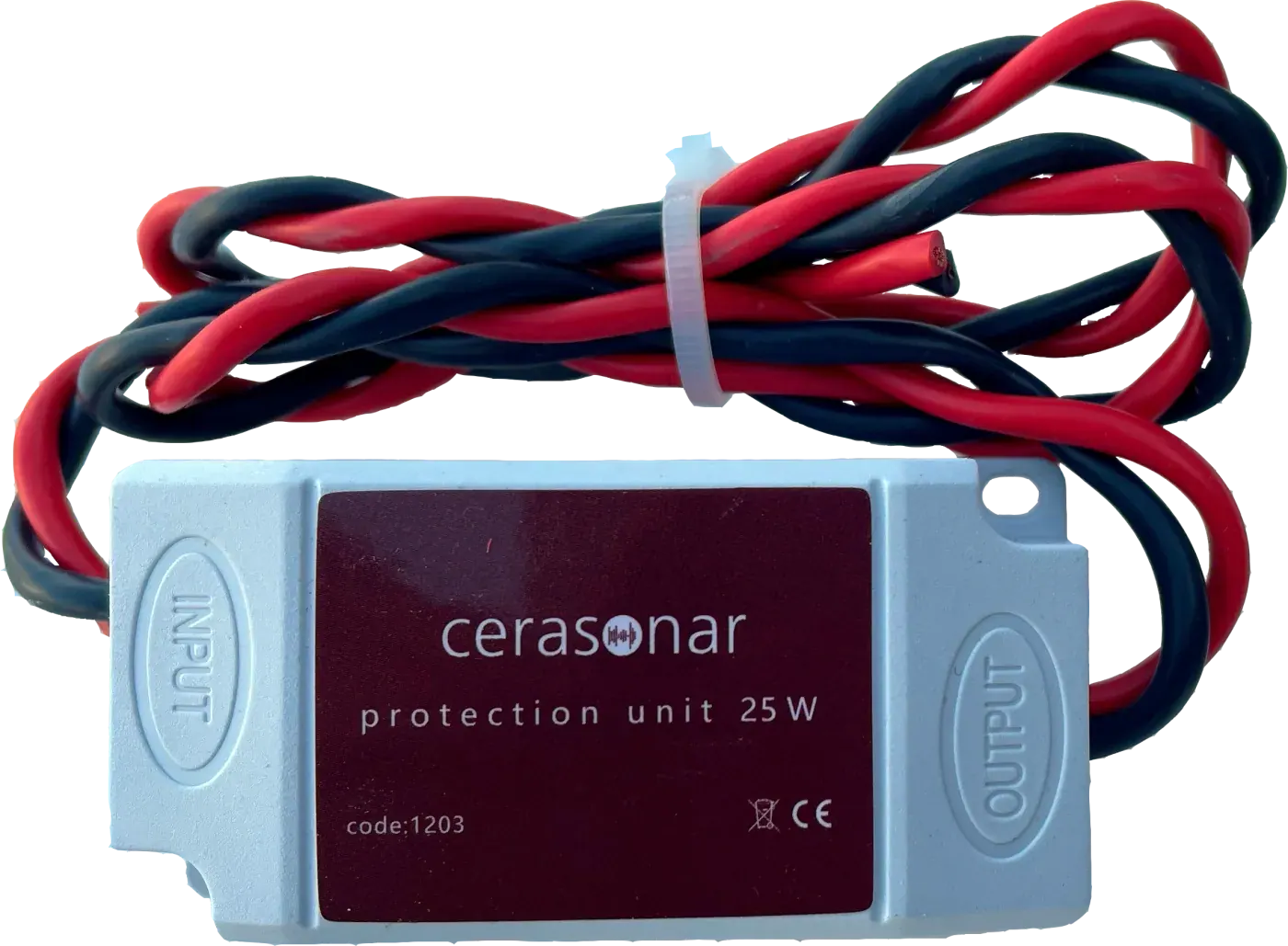 Cerasonar Protection Unit em composição visual do catálogo MyConcert de áudio e automação