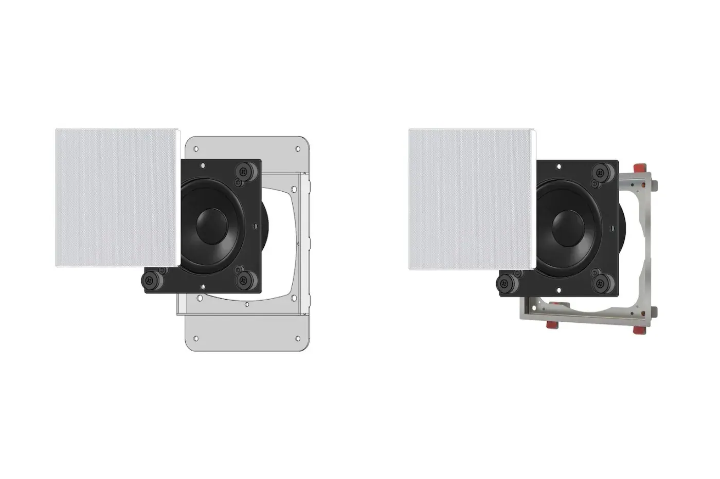 Garvan KR108 Caixa Slim de Embutir em composição visual do catálogo MyConcert de áudio e automação