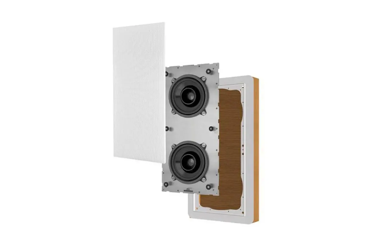 Garvan KR22M Caixa Outdoor Stereo/Mono de Embutir em composição visual do catálogo MyConcert de áudio e automação