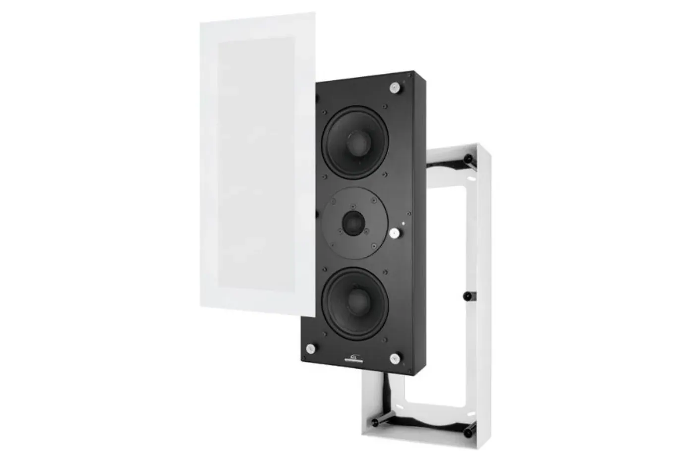 Garvan KW313 Caixa de Parede LCR em composição visual do catálogo MyConcert de áudio e automação