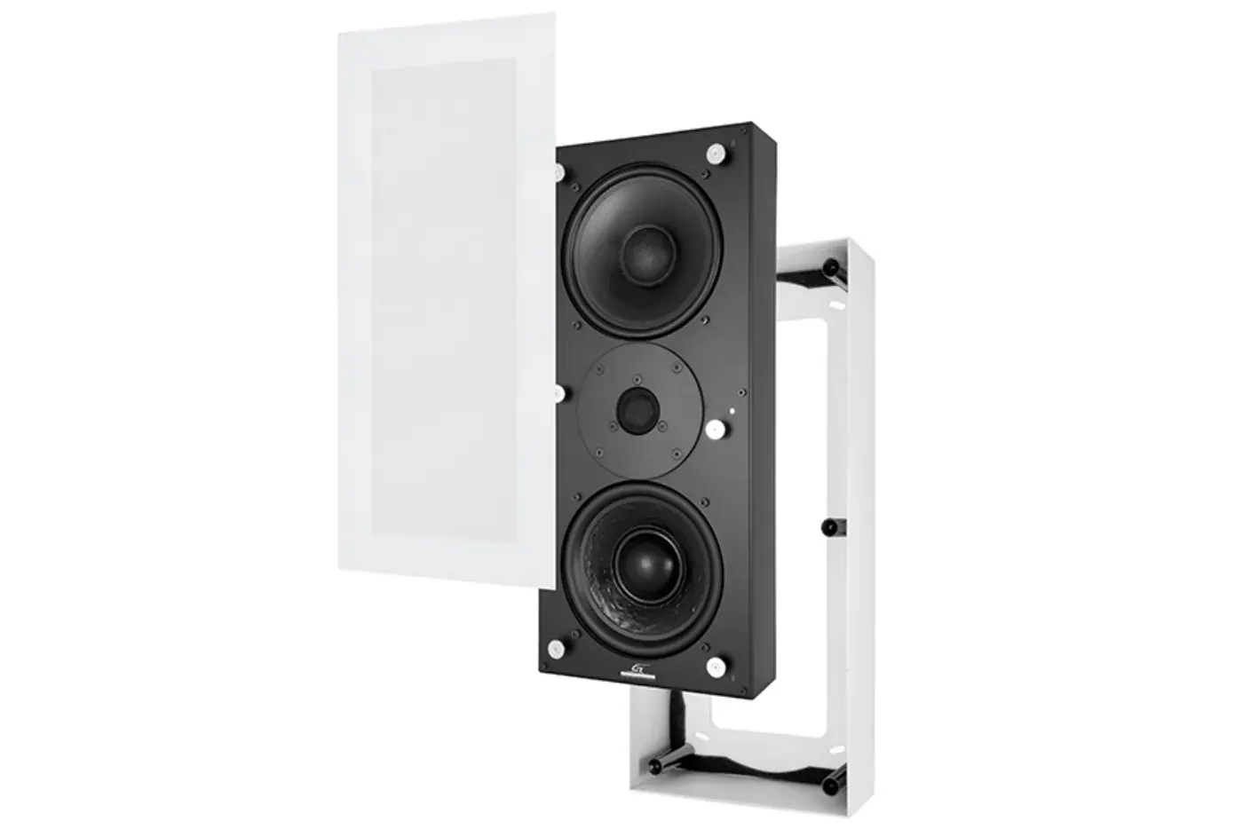 Garvan KW316 Caixa de Parede com Radiador Passivo em composição visual do catálogo MyConcert de áudio e automação