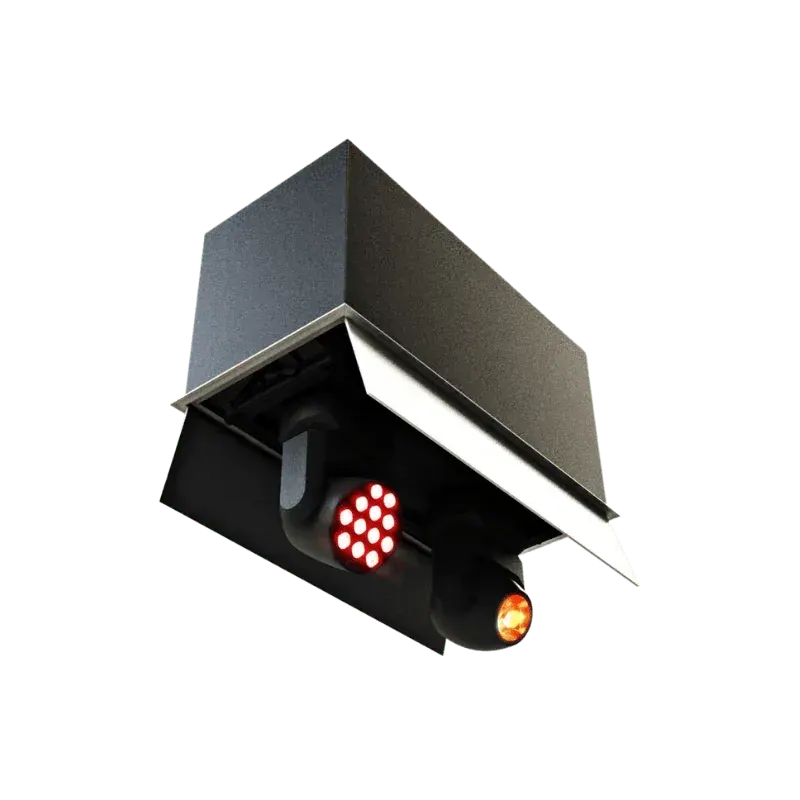 Lift para canhão de luz em composição visual do catálogo MyConcert de áudio e automação