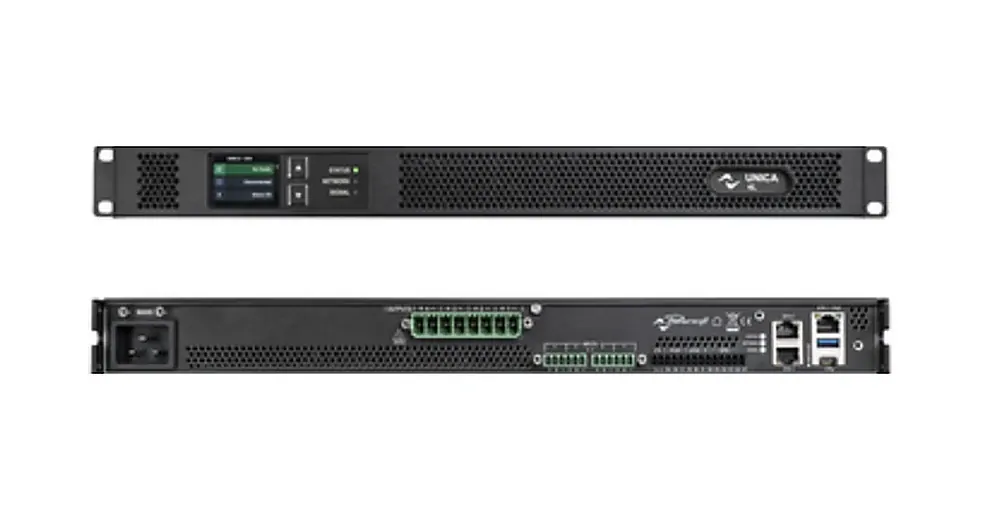 Powersoft Unica 4L 5K4 Amplificador Multicanal DSP para Automação de Áudio em composição visual do catálogo MyConcert de áudio e automação