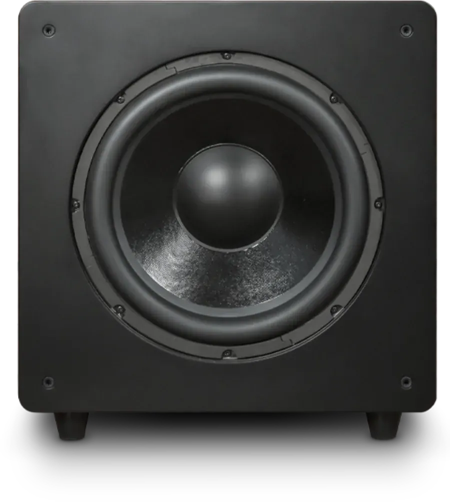 Velodyne Deep Waves Subwoofers Ativos em composição visual do catálogo MyConcert de áudio e automação
