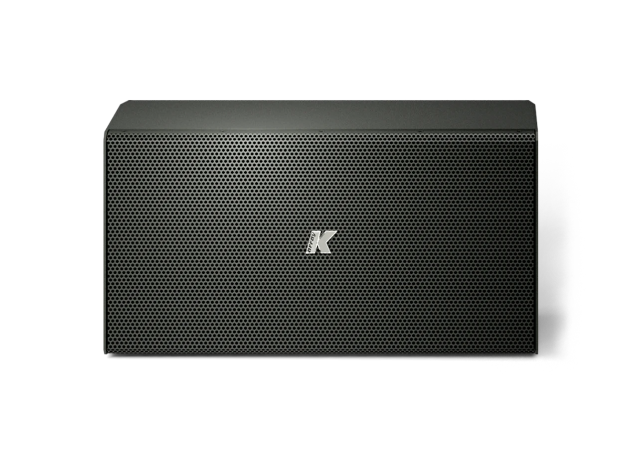 Produto K-array KU26, subwoofer para reforço de graves, da linha Rumble