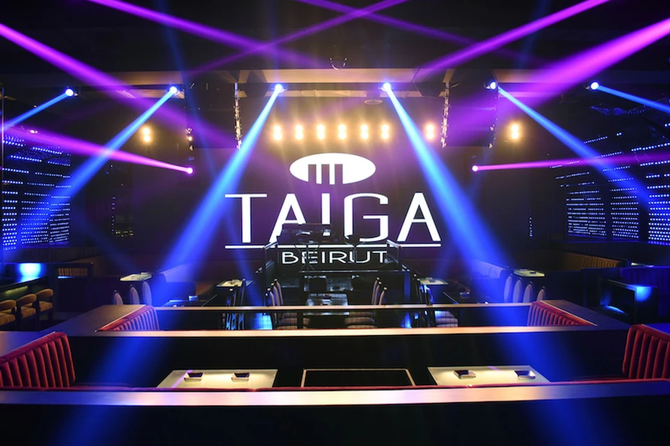 Ambiente do projeto Casa noturna Taiga Beirut com áudio K-array aplicado a clubes, bares e lounges em Beirut